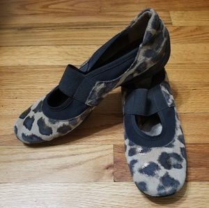 Sesto Meucci Animal Print Flats